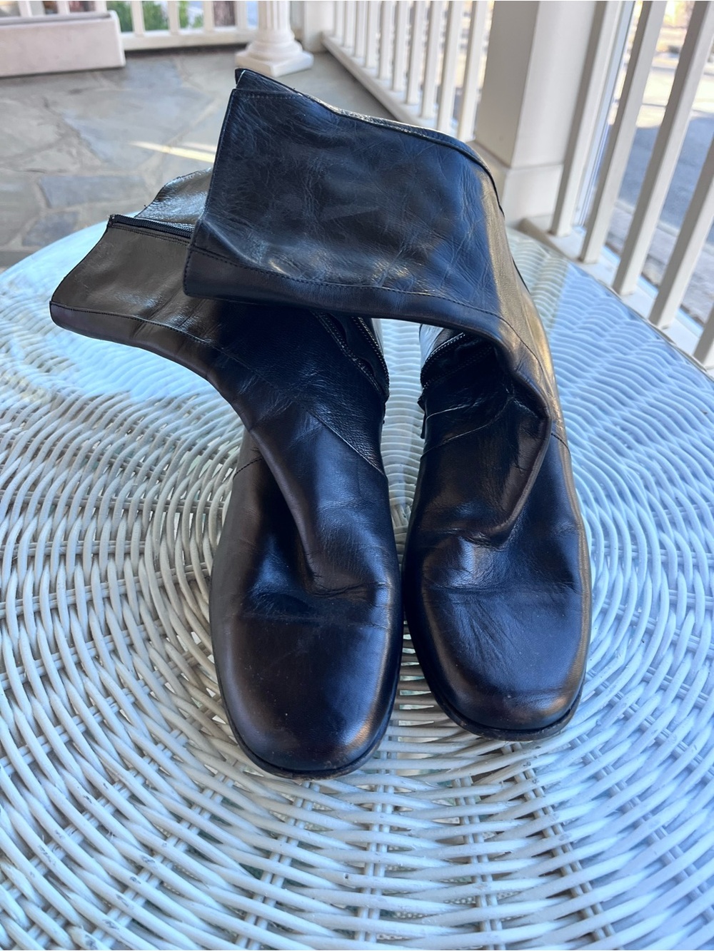 Women’s Italian Leather Black Boots